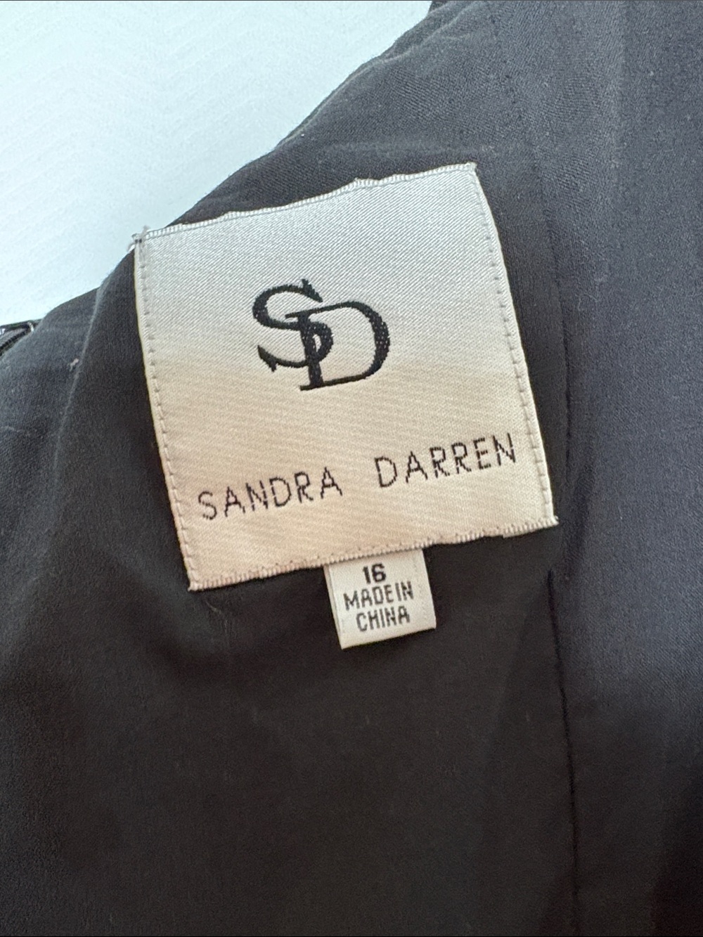 Sandra Darren Black Textured Sleeveless Fit & Flare Dress - Picture 9 of 10